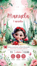 Convite Interativo - Branca de Neve 2