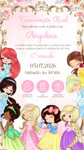 Convite Interativo - Princesa Disney