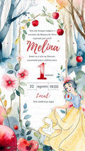 Convite Digital - Branca de Neve 3
