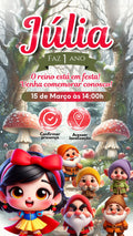 Convite Interativo - Branca de Neve 4