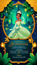 Convite Digital - Princesa Tiana