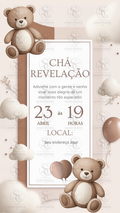 Convite Chá Revelação Digital