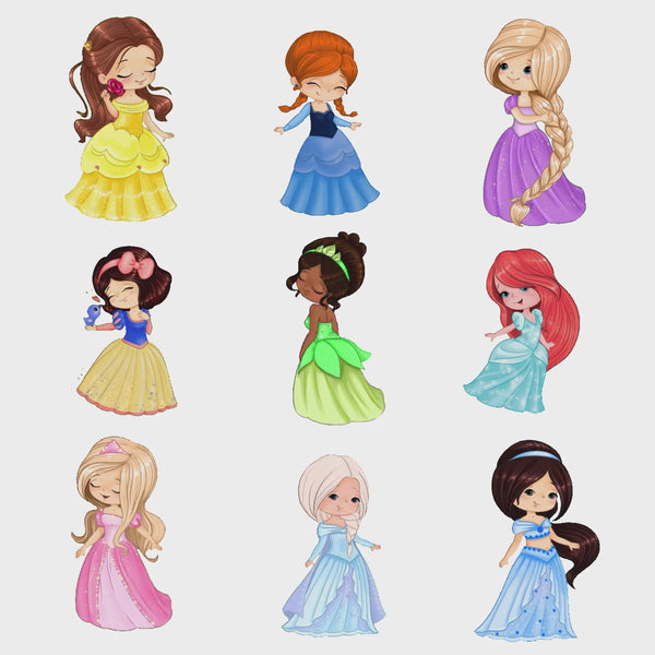 Kit Gif - Princesas Cute
