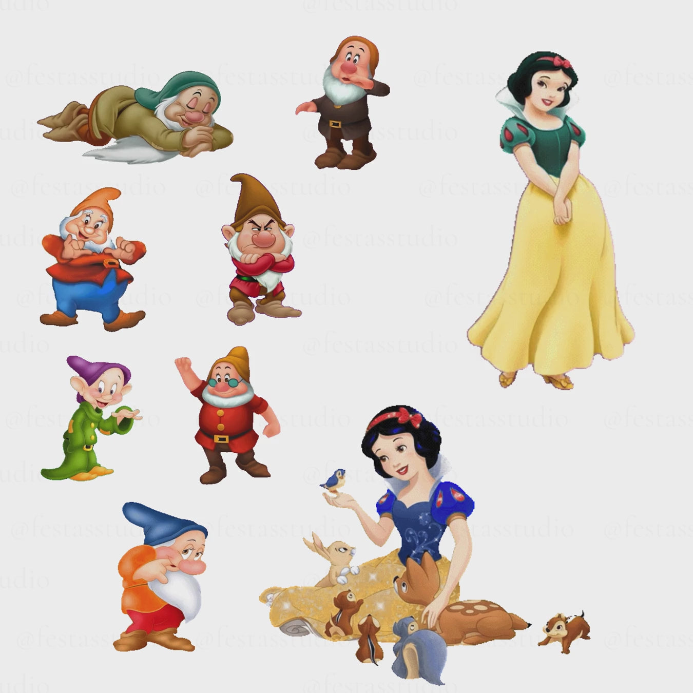 Kit Gif Branca de Neve